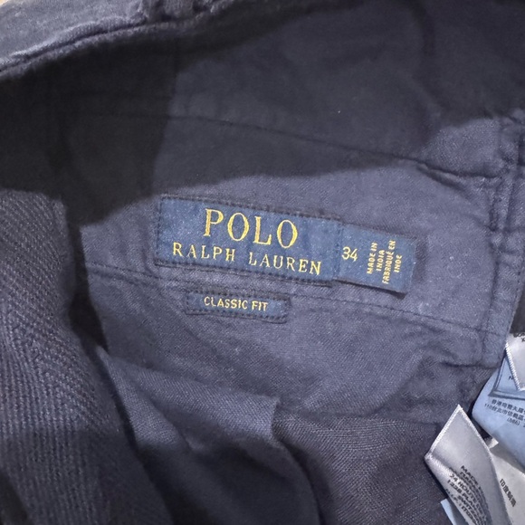 Polo Ralph Lauren Shorts Classic Fit Linen Blend Flat Front Chino - Picture 4 of 7